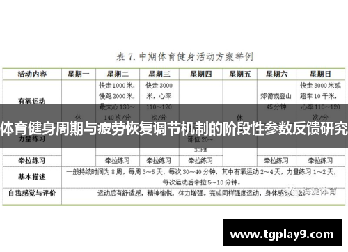 体育健身周期与疲劳恢复调节机制的阶段性参数反馈研究